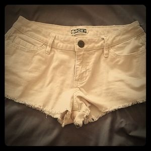 Cream colored Roxy shorts